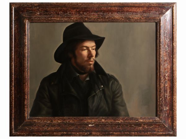 Benjamin Franklin Long : Midnight cowboy  - Asta La Casa del Maestro Pietro Annigoni e di Rosa Segreto - Associazione Nazionale - Case d'Asta italiane