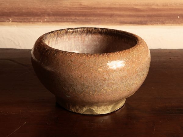 Marcello Fantoni : Piccolo vaso in terracotta smaltata  - Asta La Casa del Maestro Pietro Annigoni e di Rosa Segreto - Associazione Nazionale - Case d'Asta italiane