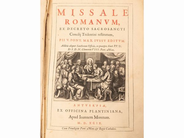 Missale Romanum Ex Decreto Sacrosancti Concilij Tridentini Restitutum  - Asta La Casa del Maestro Pietro Annigoni e di Rosa Segreto - Associazione Nazionale - Case d'Asta italiane