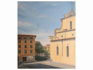 Rossella Segreto Annigoni - Scorcio della Chiesa di Santo Spirito vista dalla casa