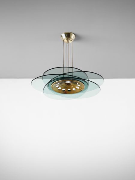 INGRAND MAX (1908 - 1969) : Lampada a sospensione mod. 1452 per Fontana Arte, Milano  - Asta Asta 485 | DESIGN E ARTI DECORATIVE DEL NOVECENTO Tradizionale - Associazione Nazionale - Case d'Asta italiane