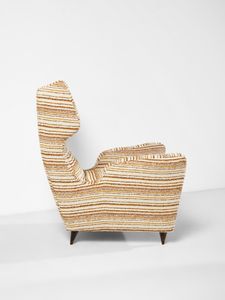 BEGA MELCHIORRE (1898 - 1976) : Coppia di poltrone bergere  - Asta Asta 485 | DESIGN E ARTI DECORATIVE DEL NOVECENTO Tradizionale - Associazione Nazionale - Case d'Asta italiane