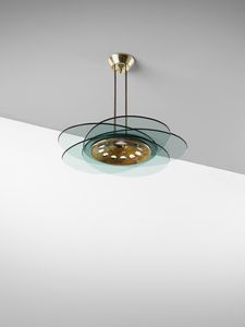 INGRAND MAX (1908 - 1969) : Lampada a sospensione mod. 1452 per Fontana Arte, Milano  - Asta Asta 485 | DESIGN E ARTI DECORATIVE DEL NOVECENTO Tradizionale - Associazione Nazionale - Case d'Asta italiane