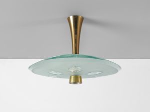 INGRAND MAX (1908 - 1969) : Lampada a sospensione mod. 1748 per Fontana Arte, Milano  - Asta Asta 485 | DESIGN E ARTI DECORATIVE DEL NOVECENTO Tradizionale - Associazione Nazionale - Case d'Asta italiane