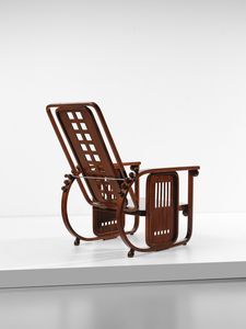 HOFFMANN JOSEF (1870 - 1956) : Poltrona mod. 670 Sitzmachine per Jacob & Josef Kohn, Vienna  - Asta Asta 485 | DESIGN E ARTI DECORATIVE DEL NOVECENTO Tradizionale - Associazione Nazionale - Case d'Asta italiane