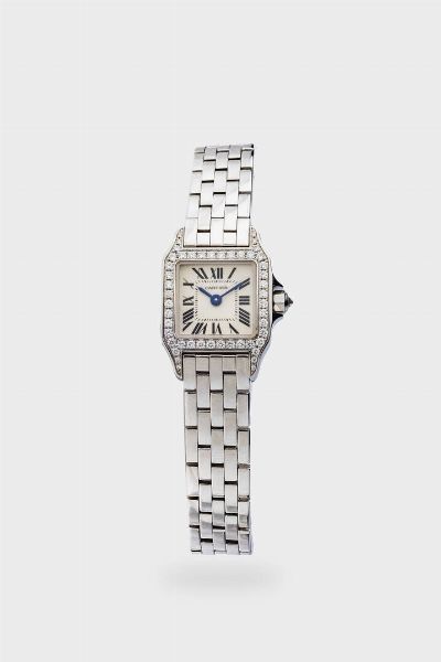 CARTIER : Mod. Santos Lady  ref. 2854  anno 2007  - Asta Orologi  - Associazione Nazionale - Case d'Asta italiane