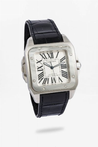 CARTIER : Mod. Santos 100 XL ref. 2656  anno 2005  - Asta Orologi  - Associazione Nazionale - Case d'Asta italiane