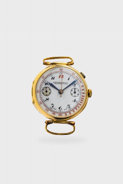 Eberhard : Mod. Pre-Extrafort Monopusher  anni '30  - Asta Orologi  - Associazione Nazionale - Case d'Asta italiane