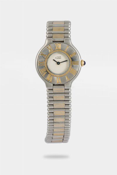 CARTIER : Mod. 21 lady  anni '90  - Asta Orologi  - Associazione Nazionale - Case d'Asta italiane