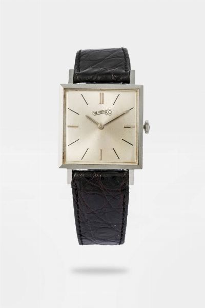 Eberhard : Mod. Square  anni '80  - Asta Orologi  - Associazione Nazionale - Case d'Asta italiane