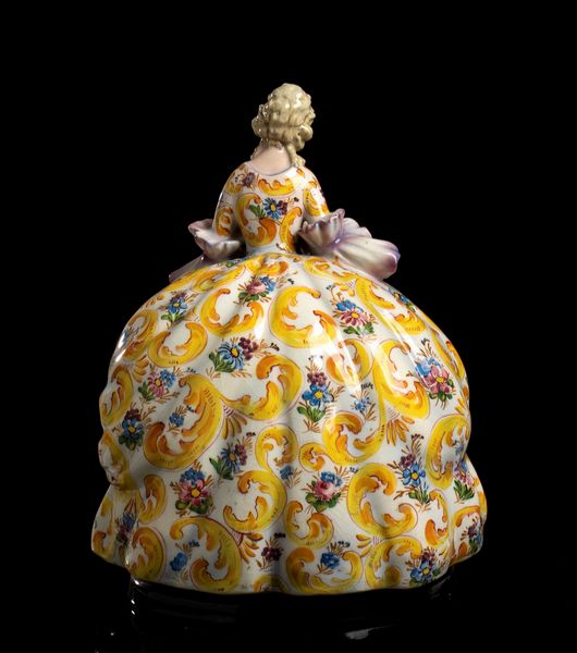 TEODORO SEBELIN : Dama con fiori  - Asta  Arte moderna e contemporanea: XIX, XX, XXI secolo. Con una sezione dedicata alla ceramica del 900 - Associazione Nazionale - Case d'Asta italiane