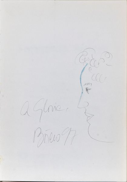 Fernando Botero : Disegno con dedica  - Asta  Arte moderna e contemporanea: XIX, XX, XXI secolo. Con una sezione dedicata alla ceramica del 900 - Associazione Nazionale - Case d'Asta italiane