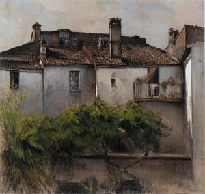 Umberto Prencipe - Cortile orvietano