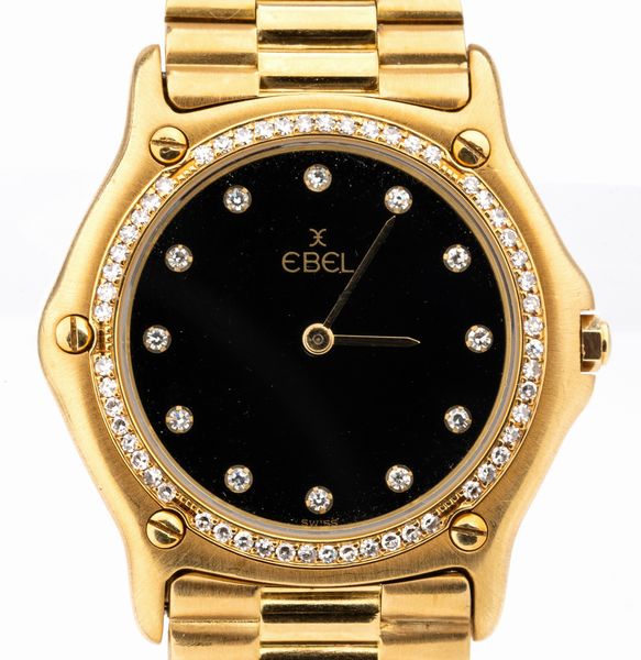 EBEL : Orologio Lady da polso in oro  - Asta Gioielli e Argenti del XX secolo, con una selezione di Orologi da polso e Penne da collezione - Associazione Nazionale - Case d'Asta italiane