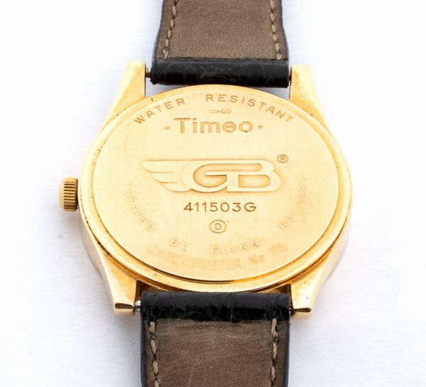 GIANNI BULGARI : Timeo: orologio da polso in oro 18k  - Asta Gioielli e Argenti del XX secolo, con una selezione di Orologi da polso e Penne da collezione - Associazione Nazionale - Case d'Asta italiane