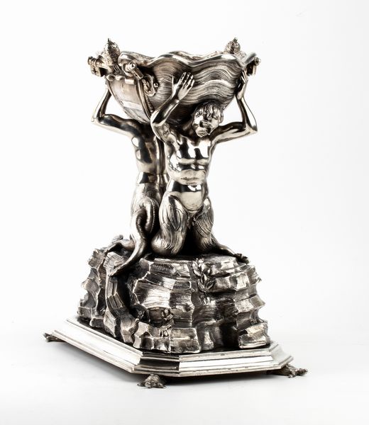 Marcello Mortet : Scultura italiana  in argento raffigurante la fontana dei due tritoni, detta del Bizzaccheri  - Asta Gioielli e Argenti del XX secolo, con una selezione di Orologi da polso e Penne da collezione - Associazione Nazionale - Case d'Asta italiane