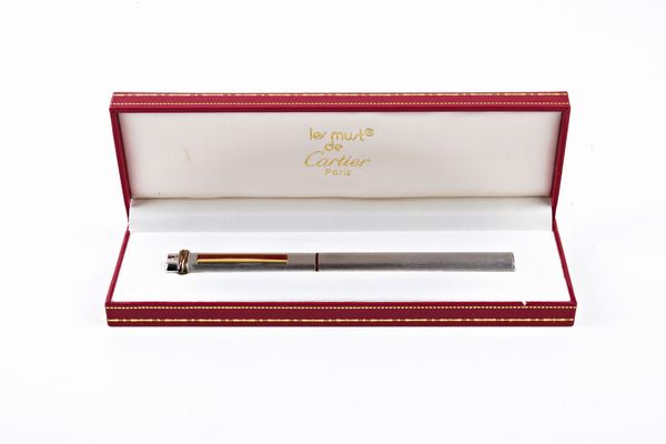 LE MUST DE CARTIER : Penna a sfera  - Asta Gioielli e Argenti del XX secolo, con una selezione di Orologi da polso e Penne da collezione - Associazione Nazionale - Case d'Asta italiane