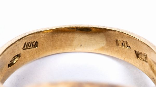 Anello in oro con diamanti e moneta romana  - Asta Gioielli e Argenti del XX secolo, con una selezione di Orologi da polso e Penne da collezione - Associazione Nazionale - Case d'Asta italiane