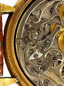 VACHERON CONSTANTIN : Chronograph: orologio da polso in oro  - Asta Gioielli e Argenti del XX secolo, con una selezione di Orologi da polso e Penne da collezione - Associazione Nazionale - Case d'Asta italiane