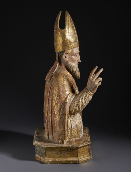 SCULTORE DELL'ITALIA MERIDIONALE DEL XVII SECOLO : Busto reliquiario di Sant'Eusebio in legno intagliato, dorato e dipinto  - Asta Asta 492 | ARTE ANTICA E DEL XIX SECOLO - Arte antica e antiquariato Tradizionale - Associazione Nazionale - Case d'Asta italiane