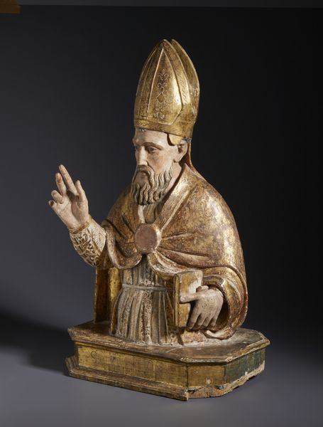 SCULTORE DELL'ITALIA MERIDIONALE DEL XVII SECOLO : Busto reliquiario di Sant'Eusebio in legno intagliato, dorato e dipinto  - Asta Asta 492 | ARTE ANTICA E DEL XIX SECOLO - Arte antica e antiquariato Tradizionale - Associazione Nazionale - Case d'Asta italiane