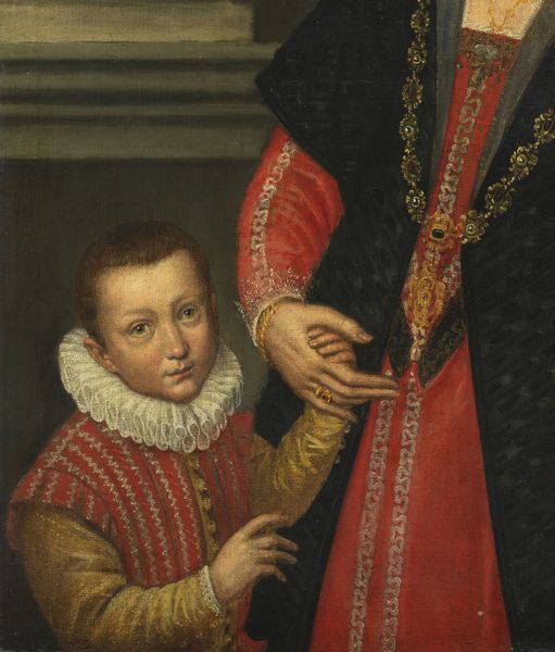 PETERZANO SIMONE (1535 - 1599) : Ritratto di gentildonna ventisettenne con bambino  - Asta Asta 492 | ARTE ANTICA E DEL XIX SECOLO - Arte antica e antiquariato Tradizionale - Associazione Nazionale - Case d'Asta italiane