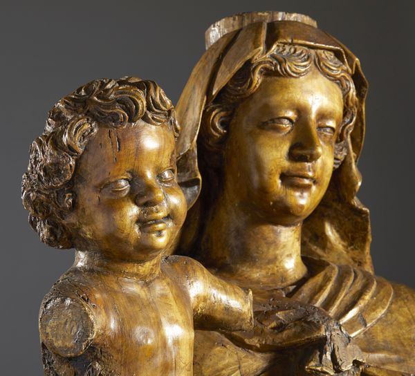 SCULTORE LIGURE DELLA MET DEL XVII SECOLO : Madonna del Carmine  - Asta Asta 492 | ARTE ANTICA E DEL XIX SECOLO - Arte antica e antiquariato Tradizionale - Associazione Nazionale - Case d'Asta italiane