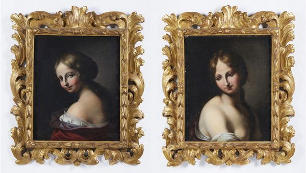 ARTISTA TOSCANO DEL XVII SECOLO : Coppia di dipinti raffiguranti ritratti femminili  - Asta Asta 492 | ARTE ANTICA E DEL XIX SECOLO - Arte antica e antiquariato Tradizionale - Associazione Nazionale - Case d'Asta italiane