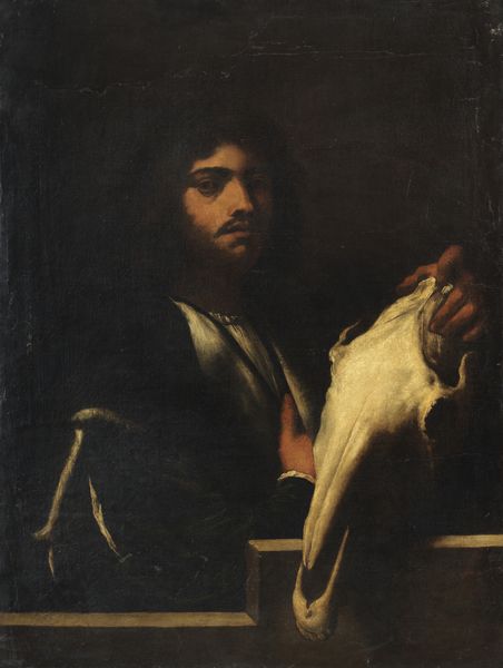 DELLA VECCHIA PIETRO (1603 - 1678) : Ritratto di Giorgione con un teschio di cavallo  - Asta Asta 492 | ARTE ANTICA E DEL XIX SECOLO - Arte antica e antiquariato Tradizionale - Associazione Nazionale - Case d'Asta italiane