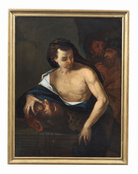 ARTISTA LOMBARDO DEL XVII SECOLO : Davide con la testa di Golia  - Asta Asta 492 | ARTE ANTICA E DEL XIX SECOLO - Arte antica e antiquariato Tradizionale - Associazione Nazionale - Case d'Asta italiane