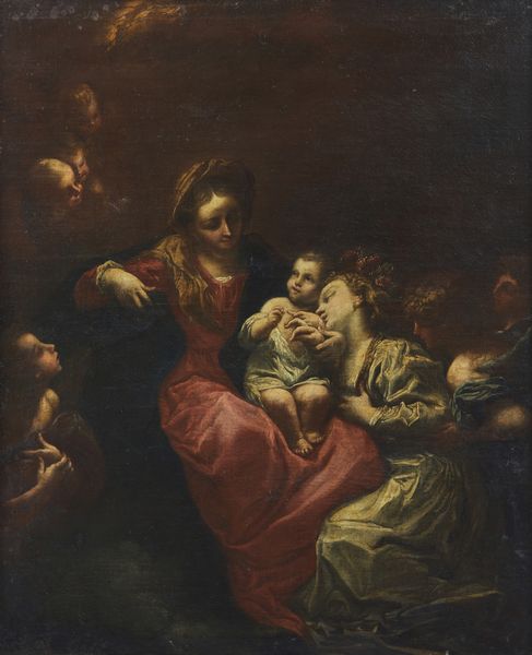 MEHUS LIVIO (1630 - 1691) : Matrimonio mistico di Santa Caterina  - Asta Asta 492 | ARTE ANTICA E DEL XIX SECOLO - Arte antica e antiquariato Tradizionale - Associazione Nazionale - Case d'Asta italiane