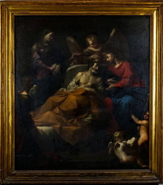 ARTISTA NAPOLETANO DEL XVII SECOLO : Transito di San Giuseppe  - Asta Asta 492 | ARTE ANTICA E DEL XIX SECOLO - Arte antica e antiquariato Tradizionale - Associazione Nazionale - Case d'Asta italiane