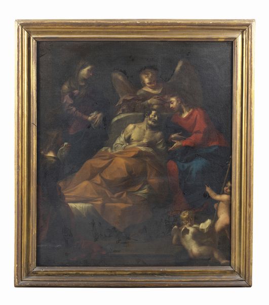 ARTISTA NAPOLETANO DEL XVII SECOLO : Transito di San Giuseppe  - Asta Asta 492 | ARTE ANTICA E DEL XIX SECOLO - Arte antica e antiquariato Tradizionale - Associazione Nazionale - Case d'Asta italiane