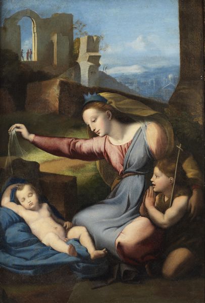 SANZIO RAFFAELLO  (1483 - 1520) : Da. Madonna del Diadema blu  - Asta Asta 492 | ARTE ANTICA E DEL XIX SECOLO - Arte antica e antiquariato Tradizionale - Associazione Nazionale - Case d'Asta italiane