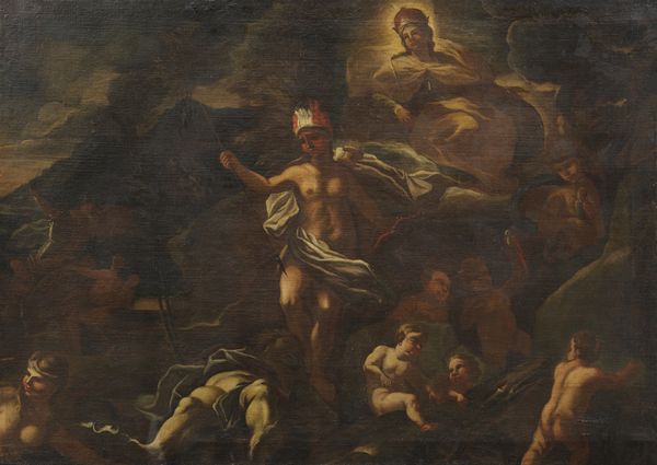 GIORDANO LUCA (1634 - 1705) : Bottega di. Allegoria dell'America  - Asta Asta 492 | ARTE ANTICA E DEL XIX SECOLO - Arte antica e antiquariato Tradizionale - Associazione Nazionale - Case d'Asta italiane