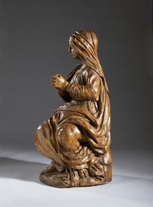 SCULTORE DELL'ITALIA SETTENTRIONALE DEL XVII SECOLO : Madonna in preghiera  - Asta Asta 492 | ARTE ANTICA E DEL XIX SECOLO - Arte antica e antiquariato Tradizionale - Associazione Nazionale - Case d'Asta italiane