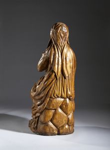 SCULTORE DELL'ITALIA SETTENTRIONALE DEL XVII SECOLO : Madonna in preghiera  - Asta Asta 492 | ARTE ANTICA E DEL XIX SECOLO - Arte antica e antiquariato Tradizionale - Associazione Nazionale - Case d'Asta italiane