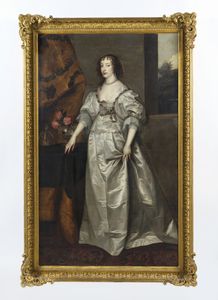 VAN DYCK ANTOON (1599 - 1641) : Cerchia di. Ritratto della regina Enrichetta Maria  - Asta Asta 492 | ARTE ANTICA E DEL XIX SECOLO - Arte antica e antiquariato Tradizionale - Associazione Nazionale - Case d'Asta italiane