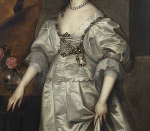 VAN DYCK ANTOON (1599 - 1641) : Cerchia di. Ritratto della regina Enrichetta Maria  - Asta Asta 492 | ARTE ANTICA E DEL XIX SECOLO - Arte antica e antiquariato Tradizionale - Associazione Nazionale - Case d'Asta italiane