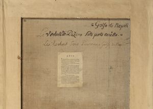 DUCROS ABRAHAM-LOUIS-RODOLPHE (1748 - 1810) : Attribuito a. Veduta della costa presso Pozzano con la torre di Portocarello sullo sfondo  - Asta Asta 492 | ARTE ANTICA E DEL XIX SECOLO - Arte antica e antiquariato Tradizionale - Associazione Nazionale - Case d'Asta italiane