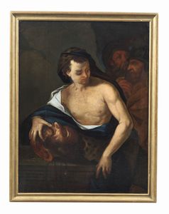 ARTISTA LOMBARDO DEL XVII SECOLO : Davide con la testa di Golia  - Asta Asta 492 | ARTE ANTICA E DEL XIX SECOLO - Arte antica e antiquariato Tradizionale - Associazione Nazionale - Case d'Asta italiane