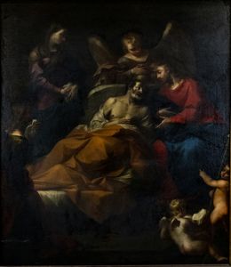 ARTISTA NAPOLETANO DEL XVII SECOLO - Transito di San Giuseppe