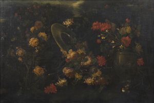 ARTISTA DEL XVIII SECOLO - Natura morta di fiori