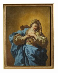 MAZZANTI LUDOVICO (1686 - 1775) : Madonna orante  - Asta Asta 492 | ARTE ANTICA E DEL XIX SECOLO - Arte antica e antiquariato Tradizionale - Associazione Nazionale - Case d'Asta italiane