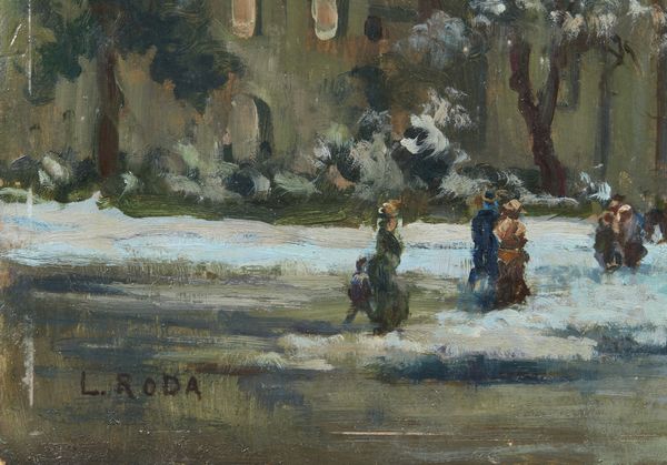 RODA LEONARDO (1868 - 1933) : Piazza Castello, Torino  - Asta Asta 493 | ARTE ANTICA E DEL XIX SECOLO - Dipinti e sculture del XIX secolo Tradizionale - Associazione Nazionale - Case d'Asta italiane