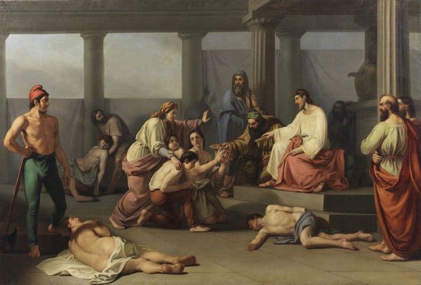 EPIS GIUSEPPE (1829 - 1863 circa) : Martirio dei sette fratelli Maccabei  - Asta Asta 493 | ARTE ANTICA E DEL XIX SECOLO - Dipinti e sculture del XIX secolo Tradizionale - Associazione Nazionale - Case d'Asta italiane