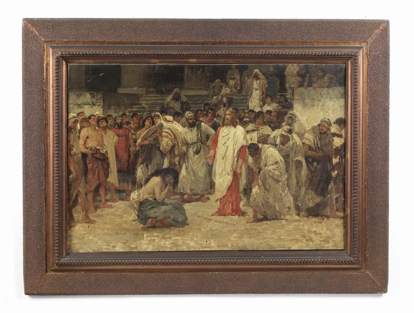 SCIUTI GIUSEPPE (1834 - 1911) : Bozzetto per 'L'adultera'  - Asta Asta 493 | ARTE ANTICA E DEL XIX SECOLO - Dipinti e sculture del XIX secolo Tradizionale - Associazione Nazionale - Case d'Asta italiane