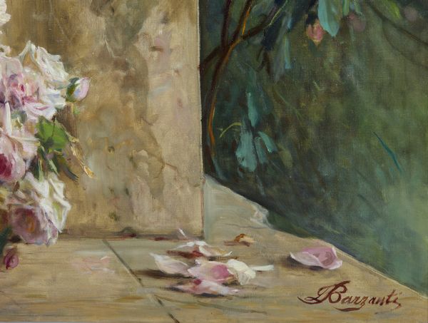 BARZANTI LICINIO (1857 - 1944) : Trionfo di rose  - Asta Asta 493 | ARTE ANTICA E DEL XIX SECOLO - Dipinti e sculture del XIX secolo Tradizionale - Associazione Nazionale - Case d'Asta italiane