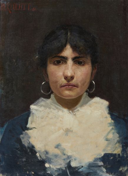 BERTOLOTTI CESARE (1854 - 1932) : Ritratto femminile  - Asta Asta 493 | ARTE ANTICA E DEL XIX SECOLO - Dipinti e sculture del XIX secolo Tradizionale - Associazione Nazionale - Case d'Asta italiane