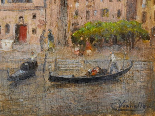 VIANELLO CESARE (1862 - 1920) : La chiesa di San Samuele a Venezia  - Asta Asta 493 | ARTE ANTICA E DEL XIX SECOLO - Dipinti e sculture del XIX secolo Tradizionale - Associazione Nazionale - Case d'Asta italiane